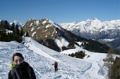Salita invernale dagli Spiazzi di Gromo in CIMA TIMOGNO domenica 6 marzo 2011 - FOTOGALLERY